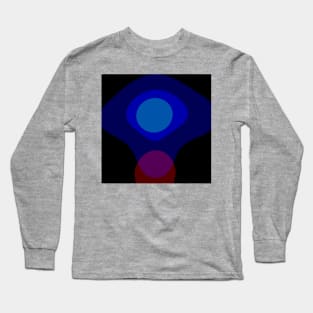 Black And Blue Abstract Art 523 Long Sleeve T-Shirt